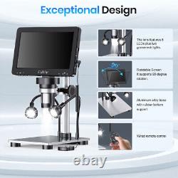 7 1080P Digital Microscope LCD Coin Microscopes 12MP Video Camera Soldering kit