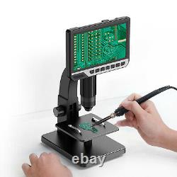 7 HD Industrial Digital Microscope Camera 0-2000x Magnifier Microscope