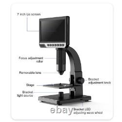 7 Inch 2000X HD USB Digital Microscope For Industrial Continuous Amplification