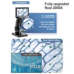 7 Inch 2000X HD USB Digital Microscope For Industrial Continuous Amplification