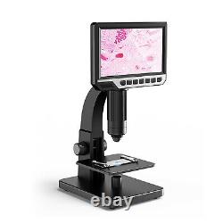 7 Inch HD Industrial Digital Microscope 0-2000x 12MP Multipurpose Camera I3L7