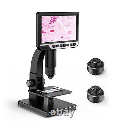 7 Inch IPS Industrial Digital Microscope Camera 0-2000x Multipurpose Repair J4D9
