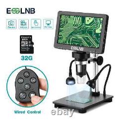 7 Inch LCD Microscope 1200X Digital Microscope 1080P Video Camera Coin Microscop