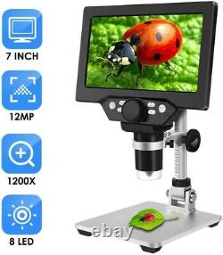 7 Inch LCD Video Microscope for Phone & Watch Repair Soldering PCB Inspection