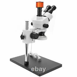 7X45X Stereoscopic Microscope with 24MP Digital Microscope Camera for Soldering