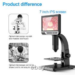 7inch Electronic Industrial Microscope 2000X Digital Camera Soldering Microscope