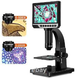 7inch Electronic Industrial Microscope 2000X Digital Camera Soldering Microscope