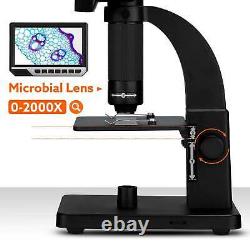 7inch Electronic Industrial Microscope 2000X Digital Camera Soldering Microscope