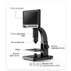 7inch HD USB Digital Microscope Camera For Phone Repair Continuous Amplification