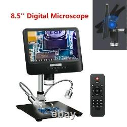8.5 Inch 1080P FHD 12MP Digital Microscope 1300X Zoom Camera Battery With Remote F