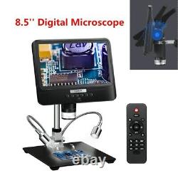 8.5 LCD 1080P 12MP Digital Microscope 1300X Camera Magnifier 2000mAh With Remote