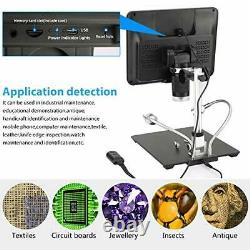 8.5 inch LCD Digital USB Microscope with 32G TF Card, 12MP Camera Video