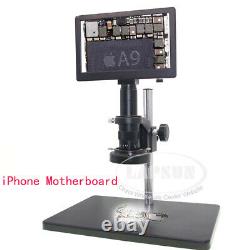 9 LCD 5X-360X 1080P 60FPS C-mount Digital Microscope Camera F iPhone PCB Repair