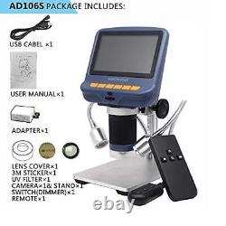 AD106S USB Digital Microscope 4.3''Screen Microscope Magnifier Glass Binocular