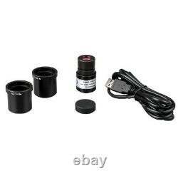 AmScope 1000X Vet High Power Binocular Microscope + 1.3MP USB Digital Camera