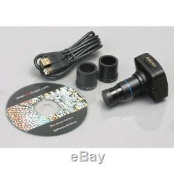 AmScope 10X-20X-30X-60X Stereo Microscope with 3MP Digital Camera