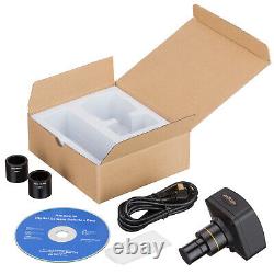 AmScope 14MP USB 2.0 Microscope Digital Camera + Advanced Software & Micrometer