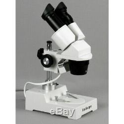 AmScope 20-40X Binocular Stereo Microscope Digital Camera Pillar Stand Multi-Use