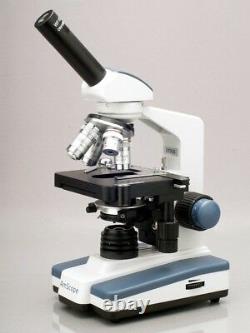 AmScope 2000X Double Layer Mechanical Stage LED Compound Microscope +10MP Camera