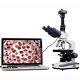 Amscope 2000x Led Lab Trinocular Compound Microscope + 3d Mechanical Stage + 8mp