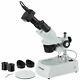Amscope 20x-40x-80x Forward Stereo Inspection Microscope + 1.3mp Digital Camera