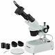 Amscope 20x-40x-80x Forward Stereo Microscope + 3mp Digital Camera