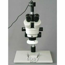 AmScope 3.5-90X Inspection Zoom Microscope+1.3M Digital Camera+Fluorescent Light