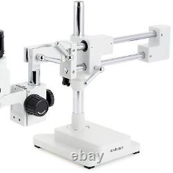 AmScope 3.5-90X Zoom Stereo Boom Microscope + 10MP Digital Camera +144 LED Light