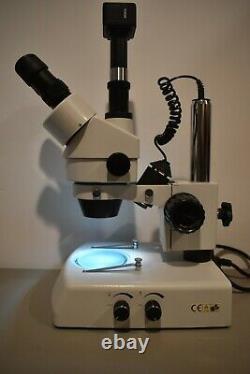 AmScope 3.5-90X Zoom Stereo Microscope With MD600 Digital Camera SM-2TZ-DK