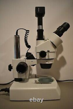AmScope 3.5-90X Zoom Stereo Microscope With MD600 Digital Camera SM-2TZ-DK