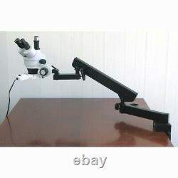 AmScope 3.5X-90X Arm Stand Zoom Trinocular Stereo Microscope, Light, 1.3MP Cam