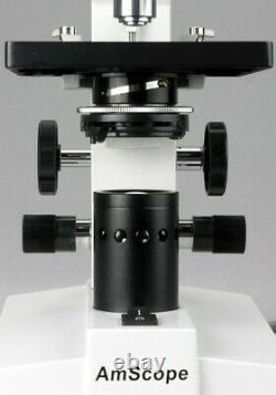 AmScope 40-2000X Binocular Compound Microscope + 2MP USB Digital Eyepiece Camera