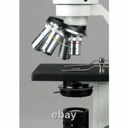 AmScope 40X-1000X Advanced Student Compound Microscope + USB Digital Camera