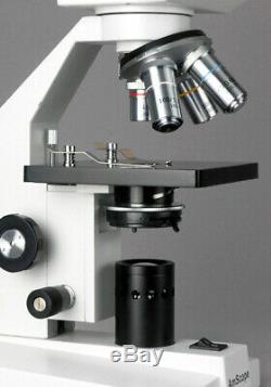 AmScope 40X-1000X High Power Binocular Microscope + USB Digital Camera Multi-Use