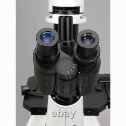 AmScope 40X-1000X Long Distance Plan Optics Inverted Microscope + 8MP Camera