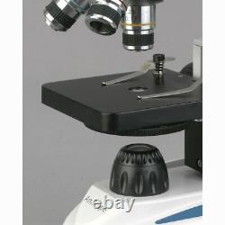 AmScope 40X-1000X Student Metal Frame Lab Microscope with USB Digital Camera