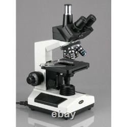 AmScope 40X-1600X Doctor Veterinary Clinic Compound Microscope + 1.3MP Camera