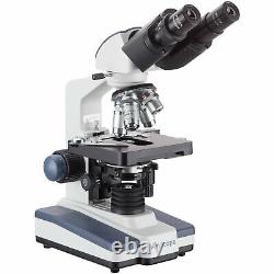 AmScope 40X-2000X Binocular Compound LED Microscope 3D Stage 10MP Digital Camera