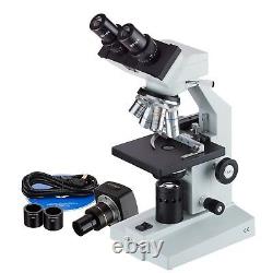 AmScope 40X-2000X Binocular Microscope + Mech. Stage + 1.3MP Digital Camera