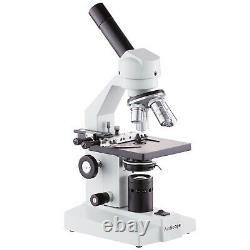 AmScope 40X-2000X Compound Microscope w Mech. Stage USB Digital Camera Multi-Use