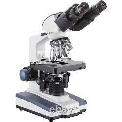 AmScope 40X-2000X LED Binocular Digital Compound Microscope w 3D Stage + 9MP Cam