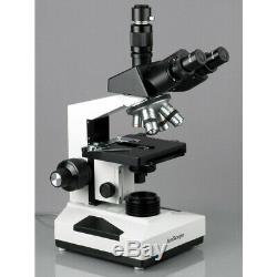 AmScope 40X-2000X Trinocular Microscope + 1.3MP Digital Camera USB 2.0 Multi-USE