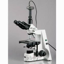 AmScope 40X-2500X Infinity Plan Research Compound Microscope + 3MP Camera