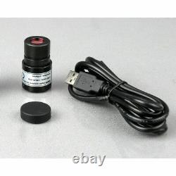 AmScope 40X-2500X LED Digital Binocular Compound Microscope, 3D Stage USB Camera