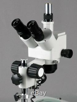 AmScope 5X-80X Stereo Zoom Microscope Dual Halogen + 5MP Digital Camera