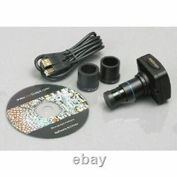 AmScope 7X-45X Zoom Stereo Microscope + 144-LED + 5MP Digital Camera Multi-Use