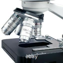 AmScope B120C 40X-2500X LED Lab Binocular Compound Microscope + 4 Camera Options
