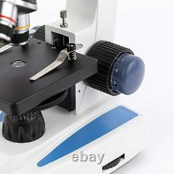 AmScope M158C-E 40X-1000X Science Metal Glass Student Microscope USB Digi Camera
