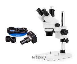 AmScope SM-1T Series 3.5-225X Zoom Stereo Microscope + 10MP USB Digital Camera