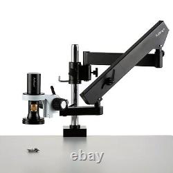 Amscope 0.35X-11.2X All-in-1 USB Digital Zoom Microscope 8.3MP+Arm Pillar Stand